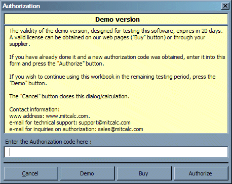 mitcalc authorization code serial