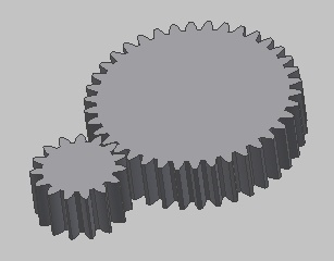 Denture frontale (externe, interne, crémaillère)