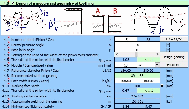 internal gear design