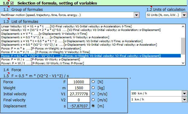Technical and Engineering Formulas