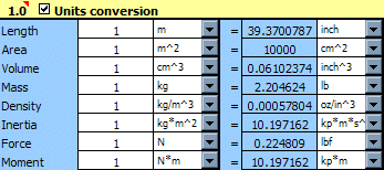 MITCalc - Conversion of units, technical tables.