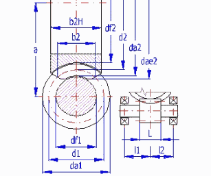 Šnekové ozubení - geometrie